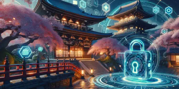 Digitální kyberprostor v japonské stylizaci