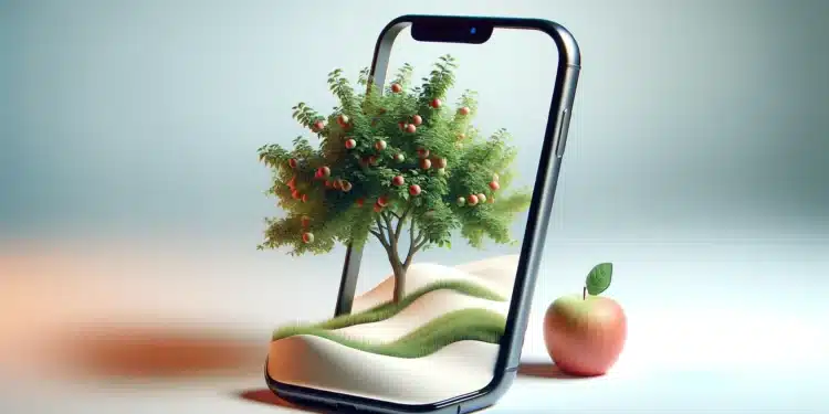 DALL-E 3: Apple tree