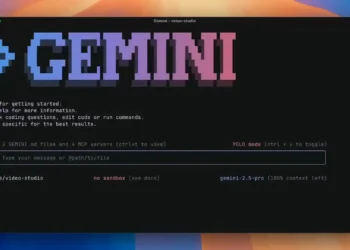 AI nástroj Gemini CLI v příkazovém řádku
