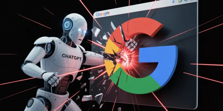 Návštěvnost z Google vs ChatGPT