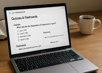Google NotebookLM kvízy, kartičky a nové reporty