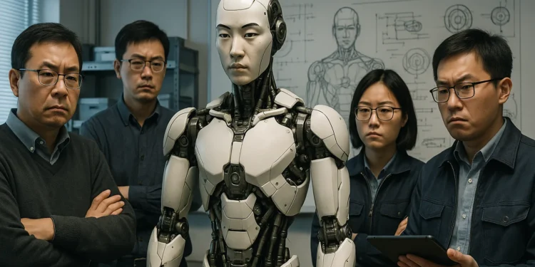 Čína varuje před bublinou AI humanoidních robotů