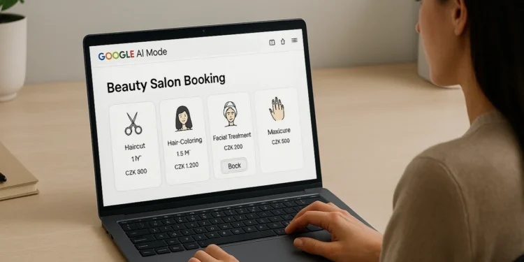 Google AI Mode nově zvládne rezervace a lístky