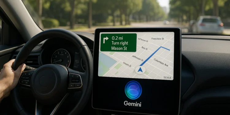 Google Mapy dostávají AI Gemini navigaci