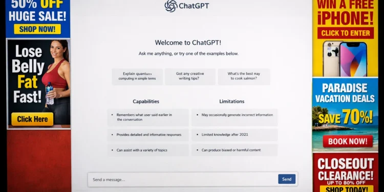 ChatGPT zavádí reklamy a nový plán Go za 8 dolarů
