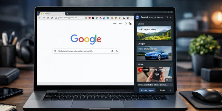 Google dostává Gemini do Chromu. Přichází ale háček