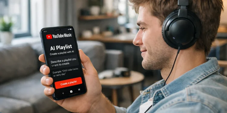 YouTube Music spouští AI generátor playlistů